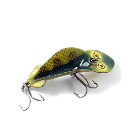 Vintage Buck Perry Spoonplug, 1/4oz Frog fishing spoon #2760