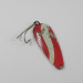 Vintage  Weller GYPSY KING 0, 2/5oz Red / White / Nickel fishing spoon #2764