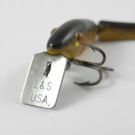 Vintage L&S Bait Mirro lure MirrOlure Bass-master, 1/16oz Golden Natural fishing lure #2768