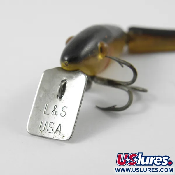 Vintage  L&S Bait Mirro lure MirrOlure Bass-master, 1/16oz Golden Natural fishing lure #2768