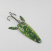 Vintage  Marathon Bait Company Marathon 2774, 2/5oz Frog (Green / Yellow / Nickel) fishing spoon #2774