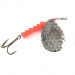 Vintage  Luhr Jensen Dave Davis, 3/5oz Fluorescent Pink / Hammered Nickel spinning lure #2776