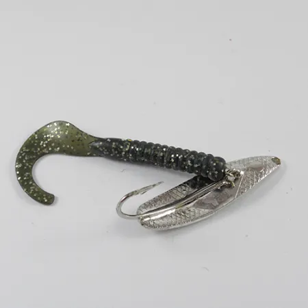 Vintage Mepps Timber Doodle 0, 1/4oz Nickel fishing spoon #2778