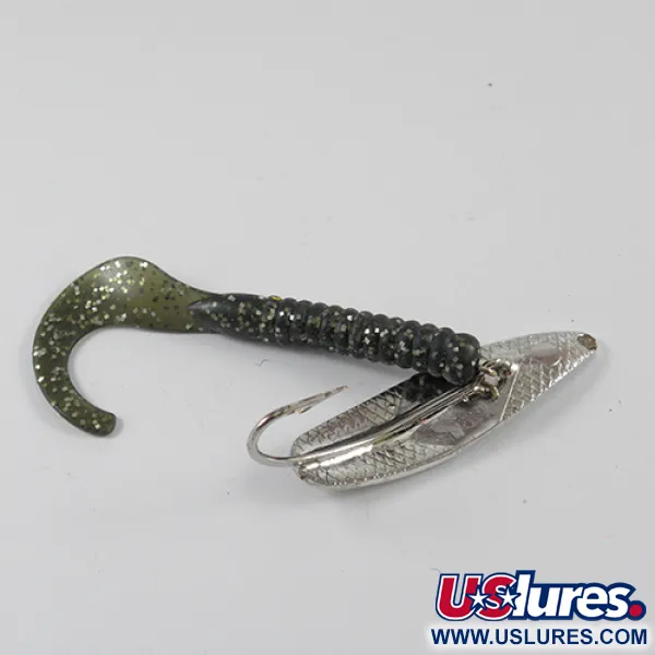 Vintage   Mepps Timber Doodle 0, 1/4oz Nickel fishing spoon #2778