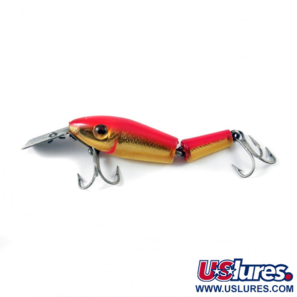 Vintage  L&S Bait Mirro lure MirrOlure, 1/8oz Gold / Red fishing lure #2791