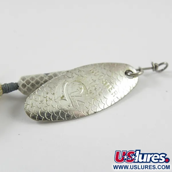 Vintage  Yakima Bait Worden’s Original Rooster Tail, 1/4oz Nickel spinning lure #2792