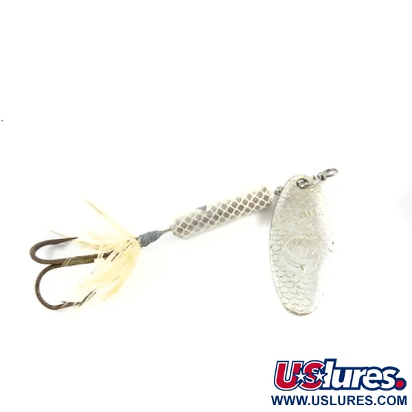 Vintage  Yakima Bait Worden’s Original Rooster Tail, 1/4oz Nickel spinning lure #2792