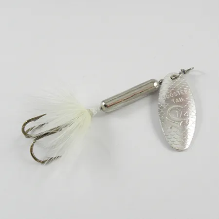 Vintage Yakima Bait Worden’s Original Rooster Tail, 1/4oz Nickel spinning lure #2794