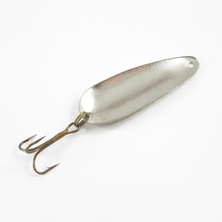 Vintage Other Grande Canadian Whisky, 1/3oz Ivory / Nickel fishing spoon #2799