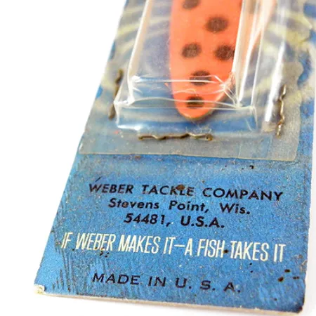 Weber Spoon, 2/5oz Red / Black fishing spoon #2802