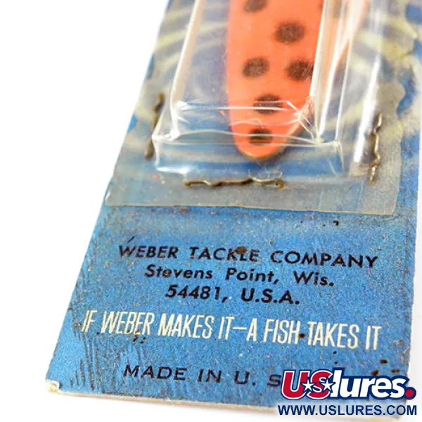   Weber Spoon, 2/5oz Red / Black fishing spoon #2802