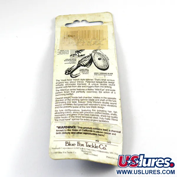 Blue Fox Vibrax Wild Eye, 1/8oz spinning lure #2810