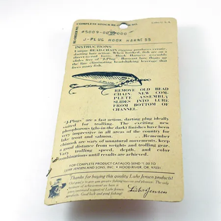 Luhr Jensen Hook Harness, 3/16oz Nickel spinning lure #2811