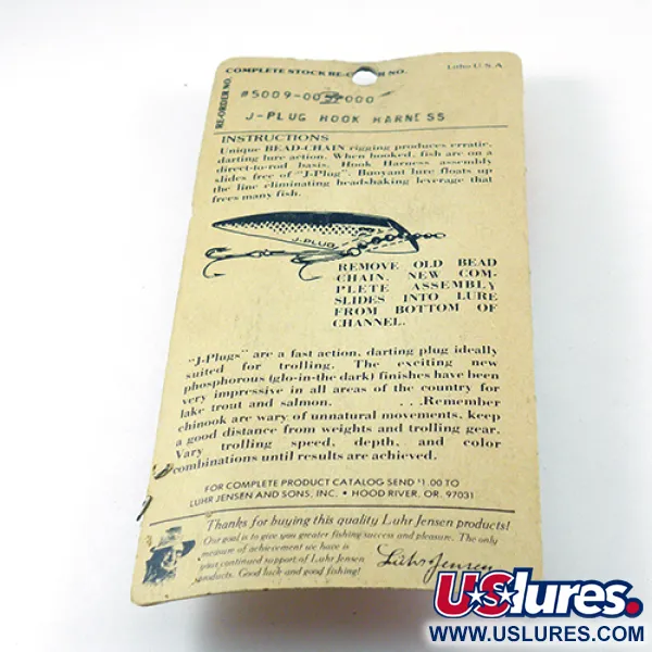   Luhr Jensen Hook Harness, 3/16oz Nickel fishing #2811