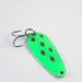 Vintage  Blue Fox Tor-P-Do, 1/2oz Green / Red / Nickel fishing spoon #2812