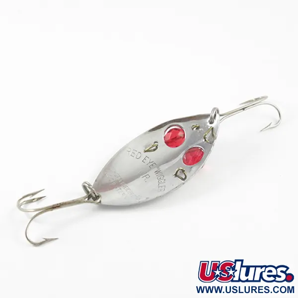 Vintage Hofschneider Red Eye junior, 1/2oz Nickel / Red Eyes fishing spoon #2815