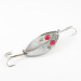 Vintage  Hofschneider Red Eye junior, 1/2oz Nickel / Red Eyes fishing spoon #2815