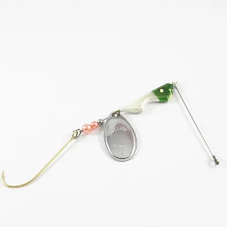 Vintage Spinner Bait Walleye Wonder South Bend, 3/5oz Nickel spinning lure #2819