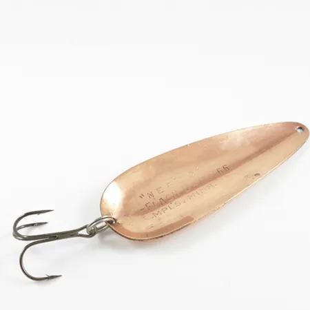 Vintage Nebco FlashBait 66, 3/4oz Copper fishing spoon #2823