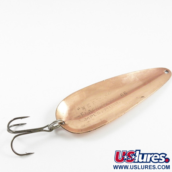 Vintage   Nebco FlashBait 66, 3/4oz Copper fishing spoon #2823