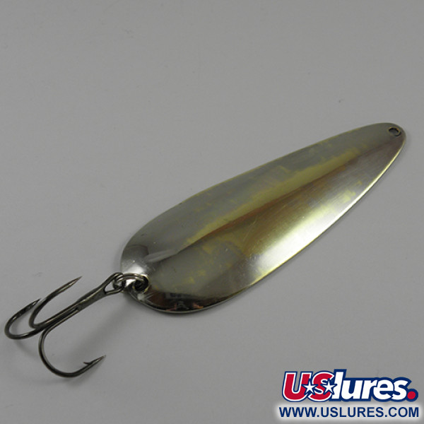 Vintage   Nebco FlashBait 66, 3/4oz  (Nickel / Brass) fishing spoon #2830