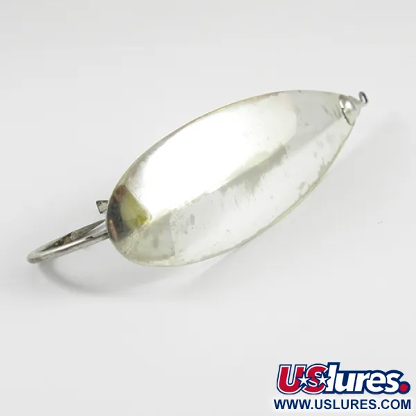 Vintage   Weedless Johnson Silver Minnow, 1oz Silver fishing spoon #2831