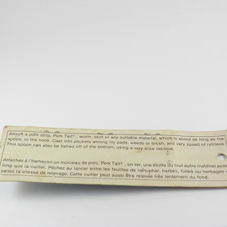 Weedless Johnson Silver Minnow, 3/64oz Silver fishing spoon #2844