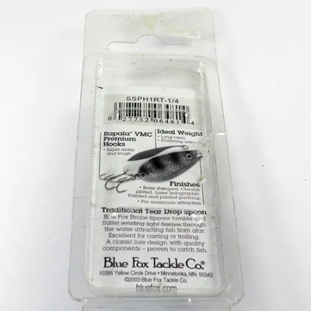 Blue Fox Strobe, 1/4oz Rainbow Trout fishing spoon #2847