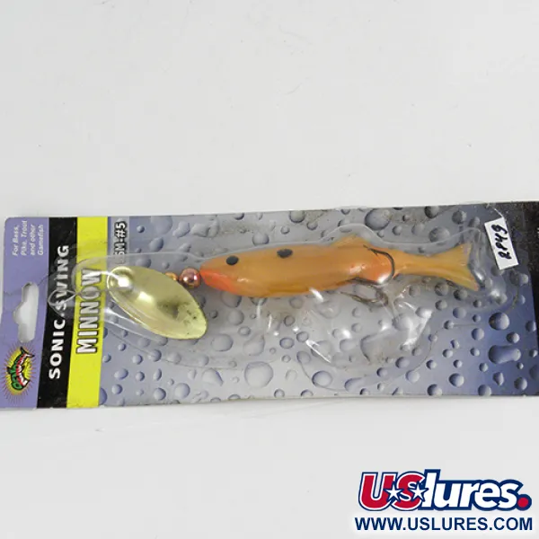  Renosky Lures Renosky Sonic Swing Minnow, 1/4oz Gold spinning lure #2849