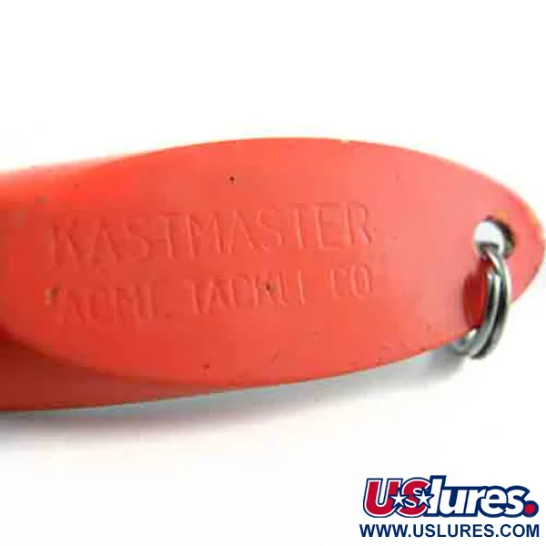 Vintage Acme Kastmaster , 3/8oz Fluorescent Orange / Nickel fishing spoon #2855