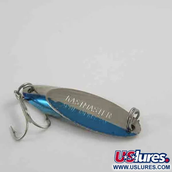 Vintage Acme Kastmaster , 1/4oz Nickel / Blue fishing spoon #2858