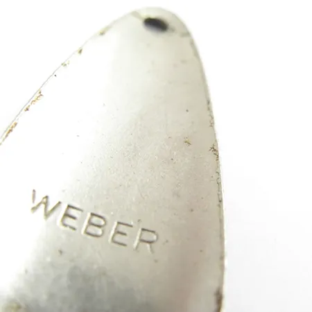 Vintage Weber, 2/5oz Green / Silver fishing spoon #2861