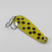 Vintage  Worth Chippewa, 2/3oz Black / Yellow / Nickel fishing spoon #2866