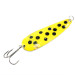 Vintage  Worth Chippewa, 2/3oz Black / Yellow / Nickel fishing spoon #2866