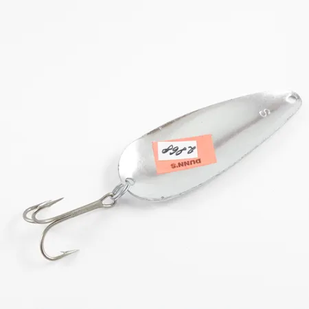 Vintage Worth Chippewa, 1/2oz Hammered Nickel fishing spoon #2868