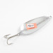 Vintage  Worth Chippewa, 1/2oz Hammered Nickel fishing spoon #2868
