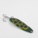 Vintage  Luhr Jensen Krocodile Die #3, 1/3oz Frog (Green / Yellow / Nickel) fishing spoon #2869