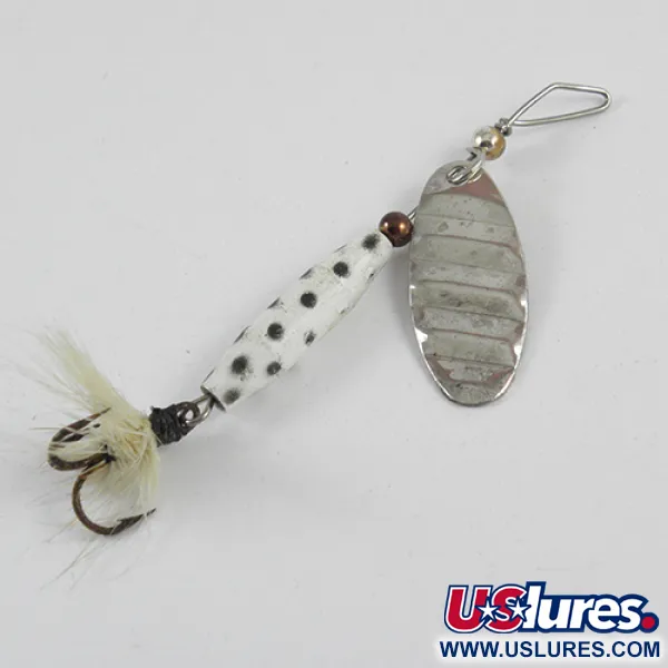 Vintage   Luhr Jensen Shyster, 1/4oz Nickel spinning lure #2876