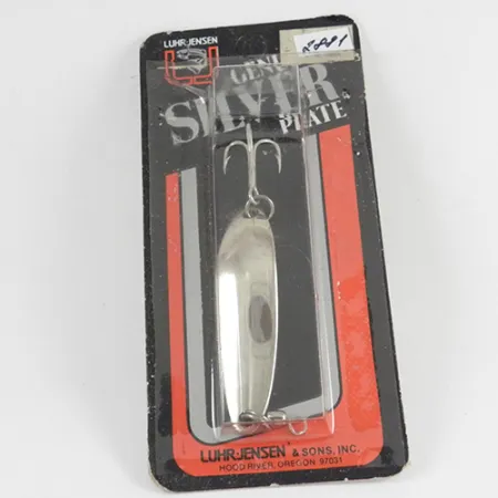 Luhr Jensen Krocodile Die #3, 1/3oz Nickel fishing spoon #2881