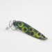 Vintage  Luhr Jensen Krocodile Die #4, 1/2oz Frog (Green / Yellow / Brass) fishing spoon #2887