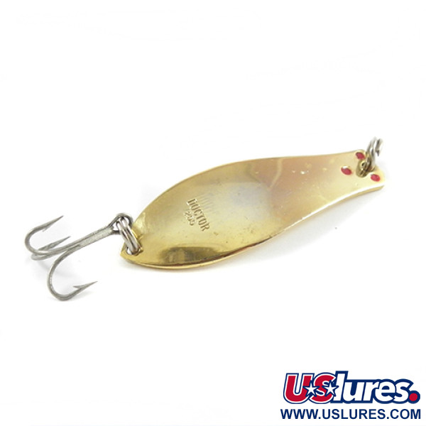 Vintage  Prescott Spinner Little Doctor 255, 1/4oz Gold fishing spoon #2902