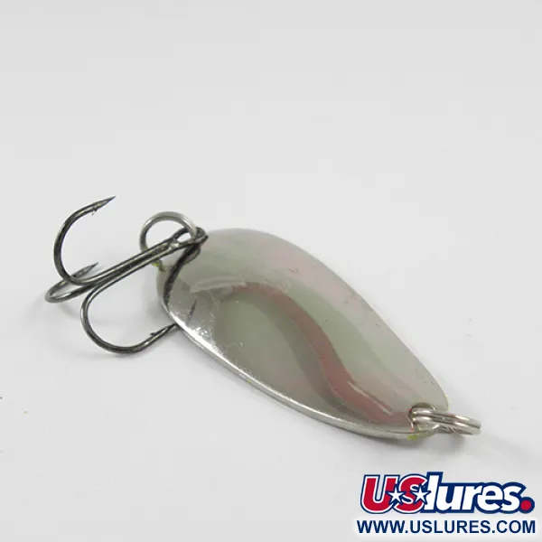 Vintage  Glen Evans Evans, 3/4oz Nickel fishing spoon #2906