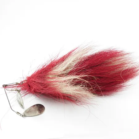 Vintage Chippewa Bait  Chippewa 4, 1oz Nickel / Red spinning lure #2909