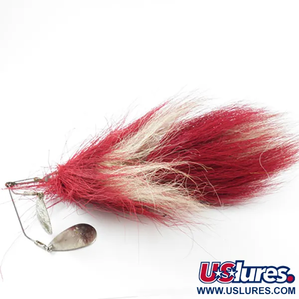 Vintage Chippewa Bait  Chippewa 4, 1oz Nickel / Red spinning lure #2909