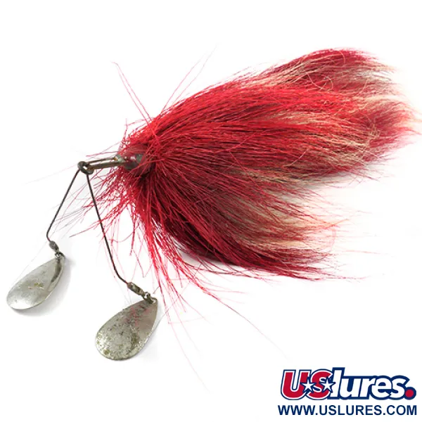 Vintage Chippewa Bait  Chippewa 4, 1oz Nickel / Red spinning lure #2909