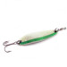 Vintage  Luhr Jensen Krocodile Die #3, 1/2oz White / Green fishing spoon #2921