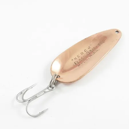 Vintage Nebco FlashBait 266, 1/3oz Copper fishing spoon #2929