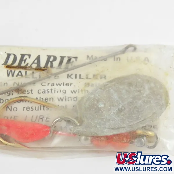   Erie Dearie Walleye Killer, 2/5oz Nickel / Red spinning lure #2931