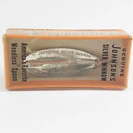 Weedless Johnson Silver Minnow, 3/16oz Silver fishing spoon #2934