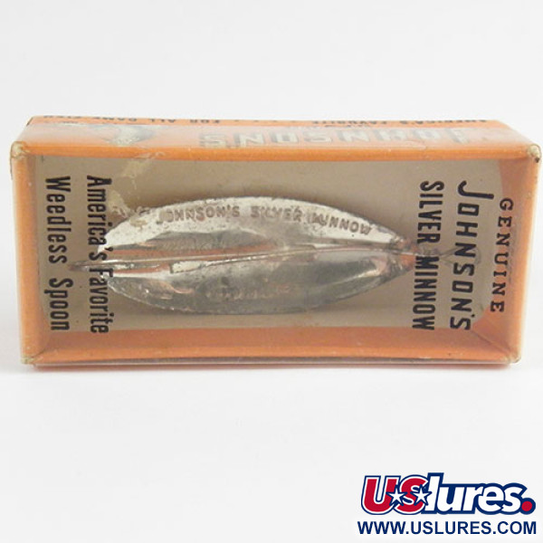   Weedless Johnson Silver Minnow, 3/16oz Silver fishing spoon #2934